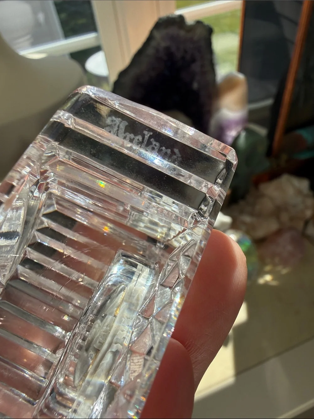 Waterford crystal mantel